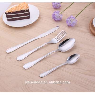 Classical 18/0 Stainless Steel Cutlery set nice silver gold cutlery for restaurant weeding hotel gift