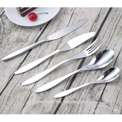 Royal Silver tableware Mirror Polish Stainless Steel Cutlery set Best Choose for Gift 72 set