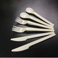 high quality with competitive price FAD SGS certificateddisposable corn starch cutlery set knife fork spoon