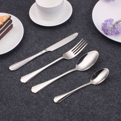 Royal high Mirror Polish Stainless Steel Cutlery set,nice design luxury gold cutlery flatware set for restaurant