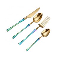 Slim Wedding Rainbow 304 material Top quality stainless Steel Cutlery set